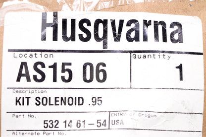 New OEM Husqvarna 532 14 61-54 Solenoid Kit NOS