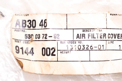 New OEM Husqvarna 530 03 72-92 Air Filter Cover NOS