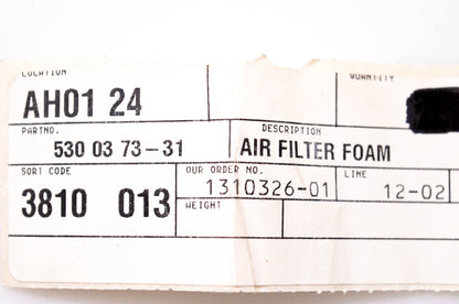 New OEM Husqvarna 530 03 73-31 Air Filter Foam NOS