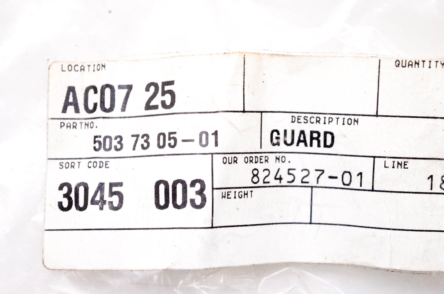 New OEM Husqvarna 503 73 05-01, 503730501 Guard NOS