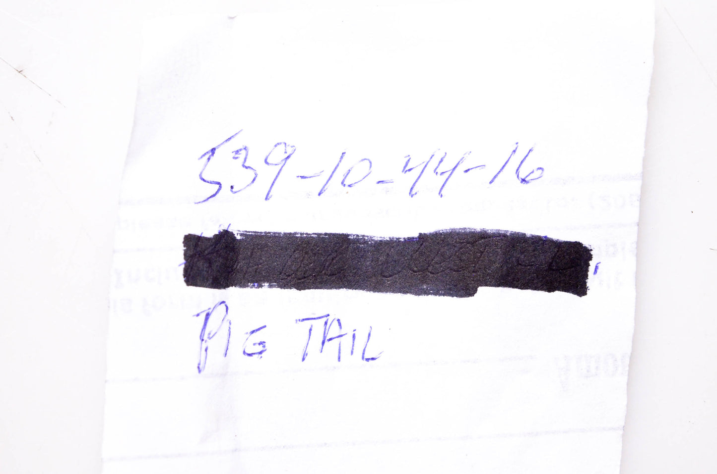 New OEM Husqvarna 539-10-44-16, 539104416 Pig Tail NOS