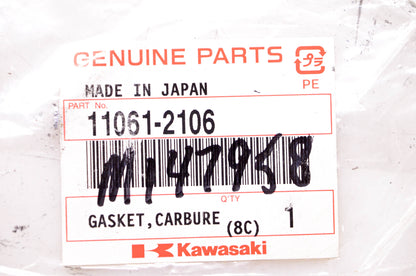 New OEM Kawasaki 11061-2106 Carburetor Gasket NOS