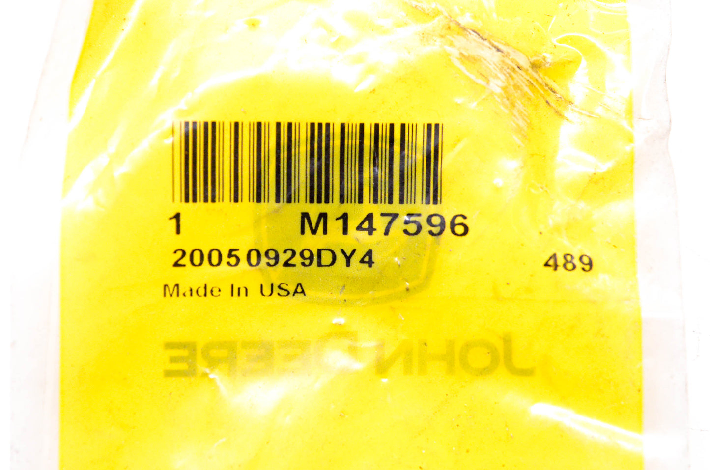New OEM John Deere M147596 Valve NOS