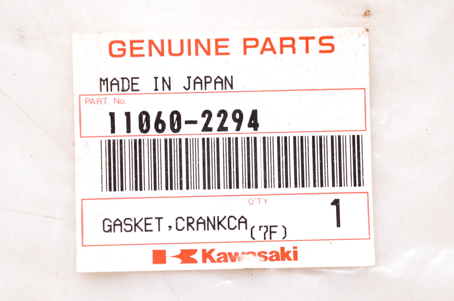 New OEM Kawasaki 11060-2294 Crankcase Gasket NOS