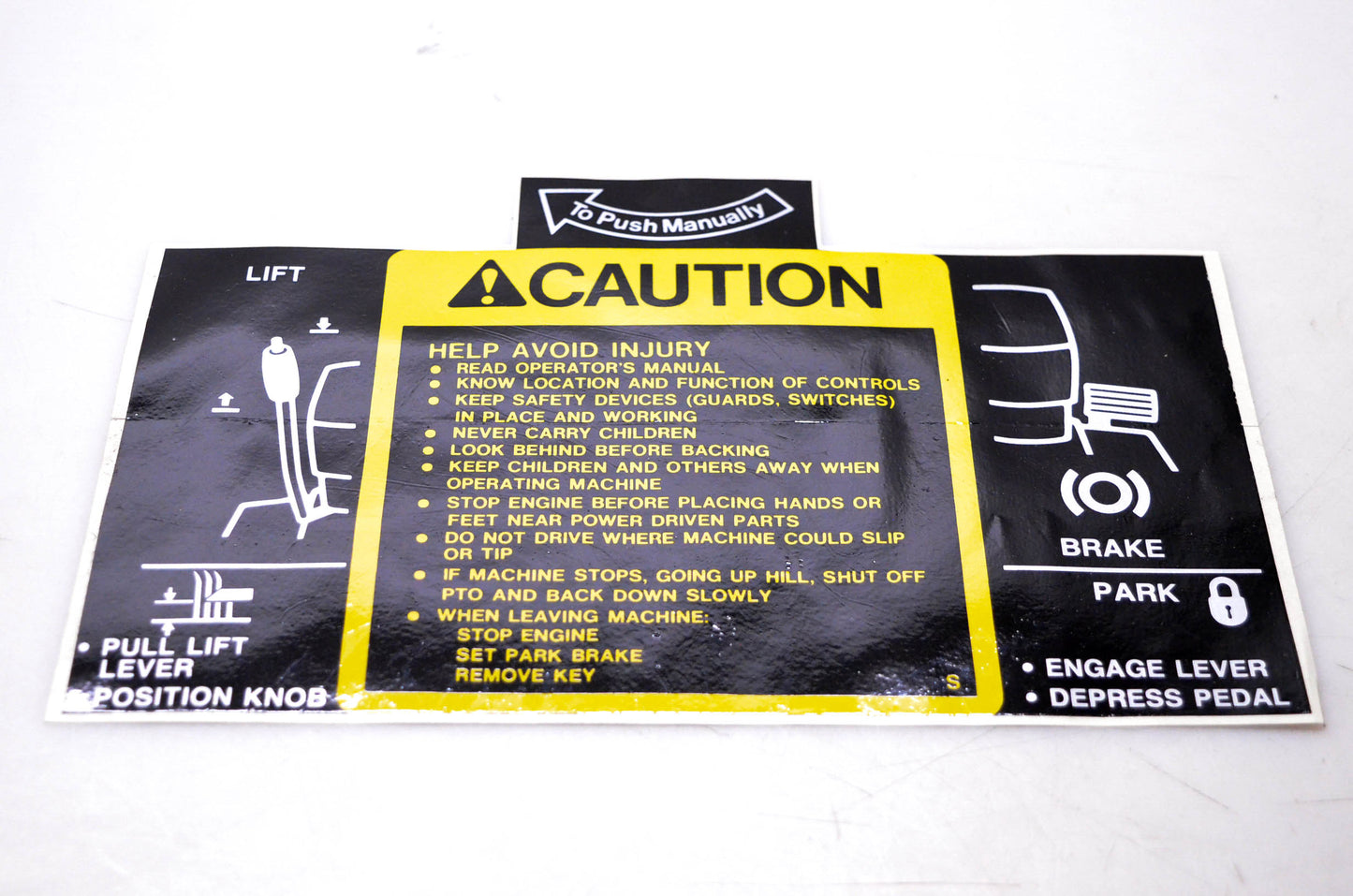New OEM John Deere M73209 Label NOS