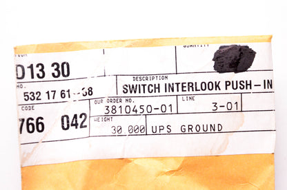 New OEM Husqvarna 532 17 61-38, 532176138 Interlock Switch Push-In NOS