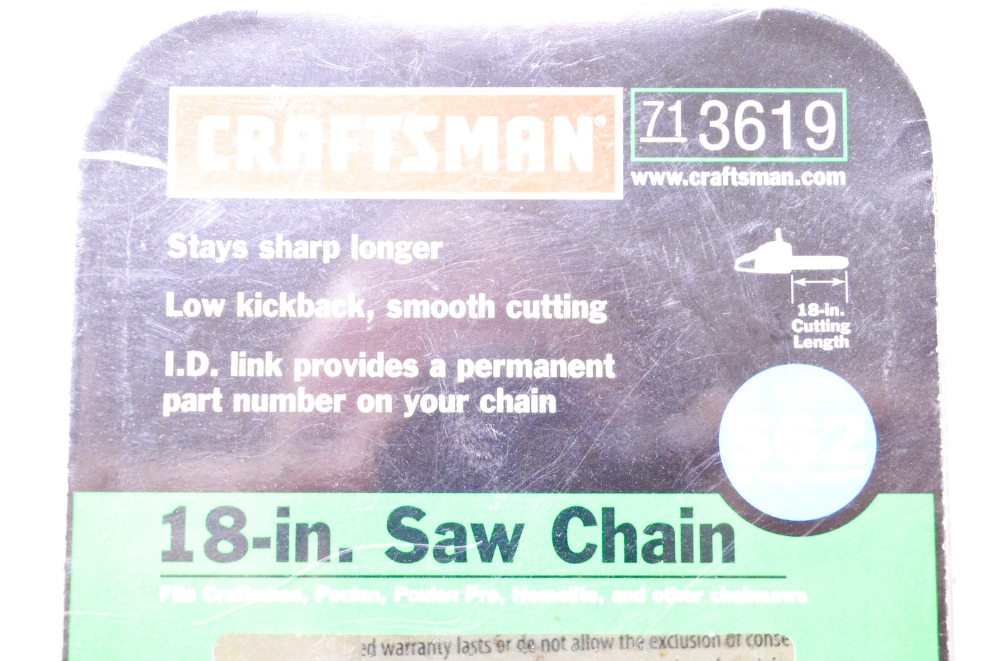 Craftsman 71 3619 18-Inch Saw Chain NOS