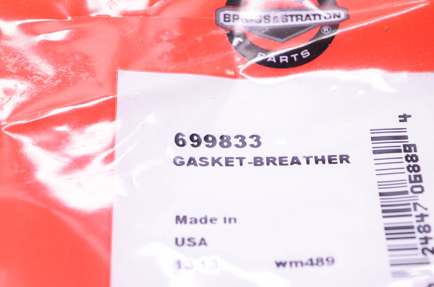 New OEM Briggs & Stratton 699833 Breather Gasket NOS