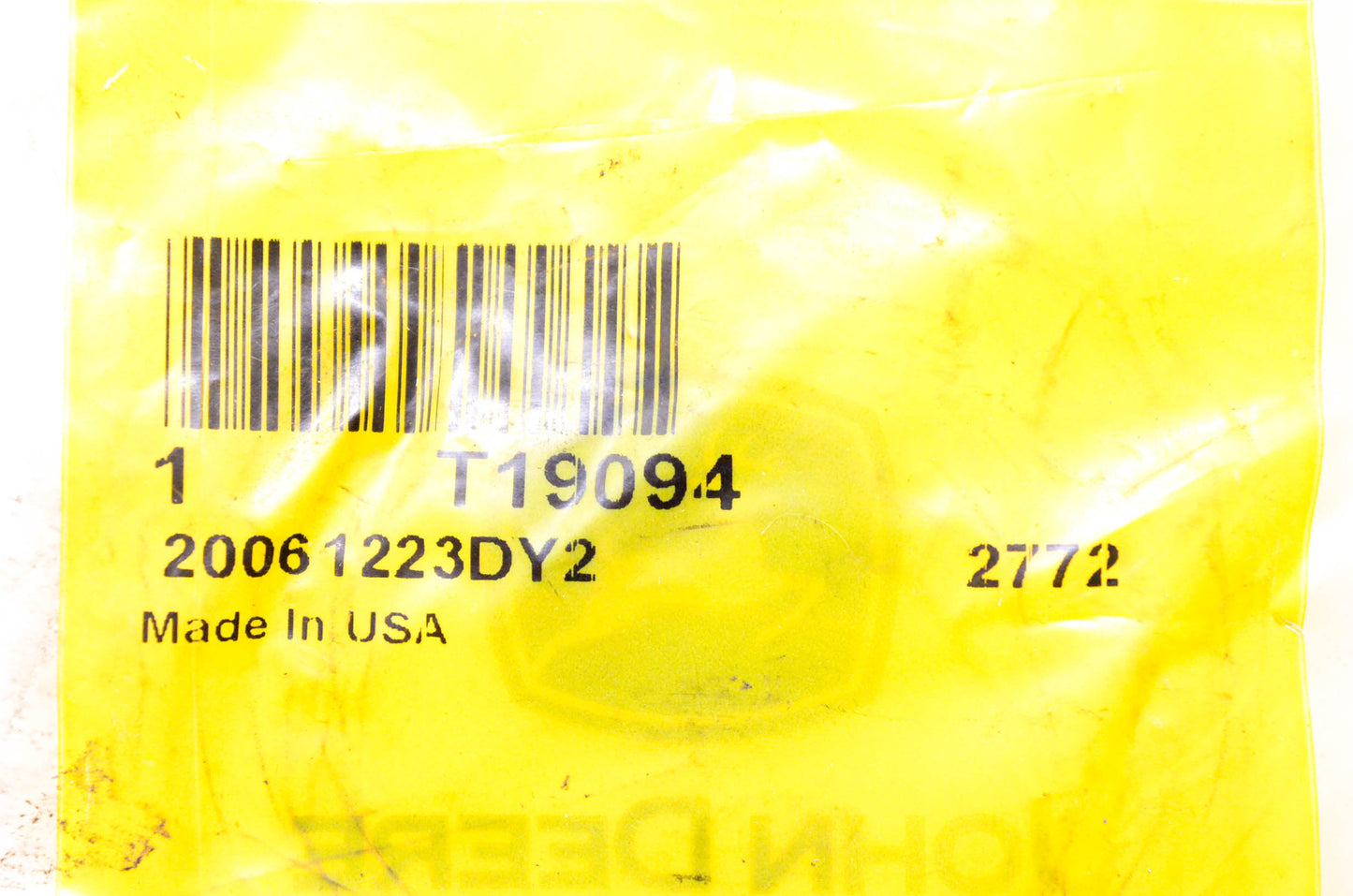 New OEM John Deere T19094 Seal Ring NOS