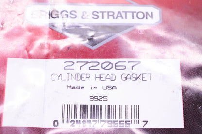 New OEM Briggs & Stratton 272067 Cylinder Head Gasket NOS