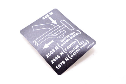 New OEM John Deere M143238 Label NOS