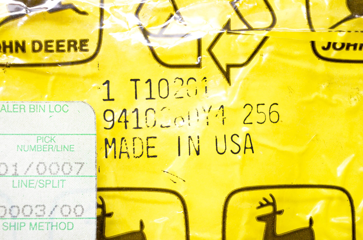 New OEM John Deere T10201 Washer NOS