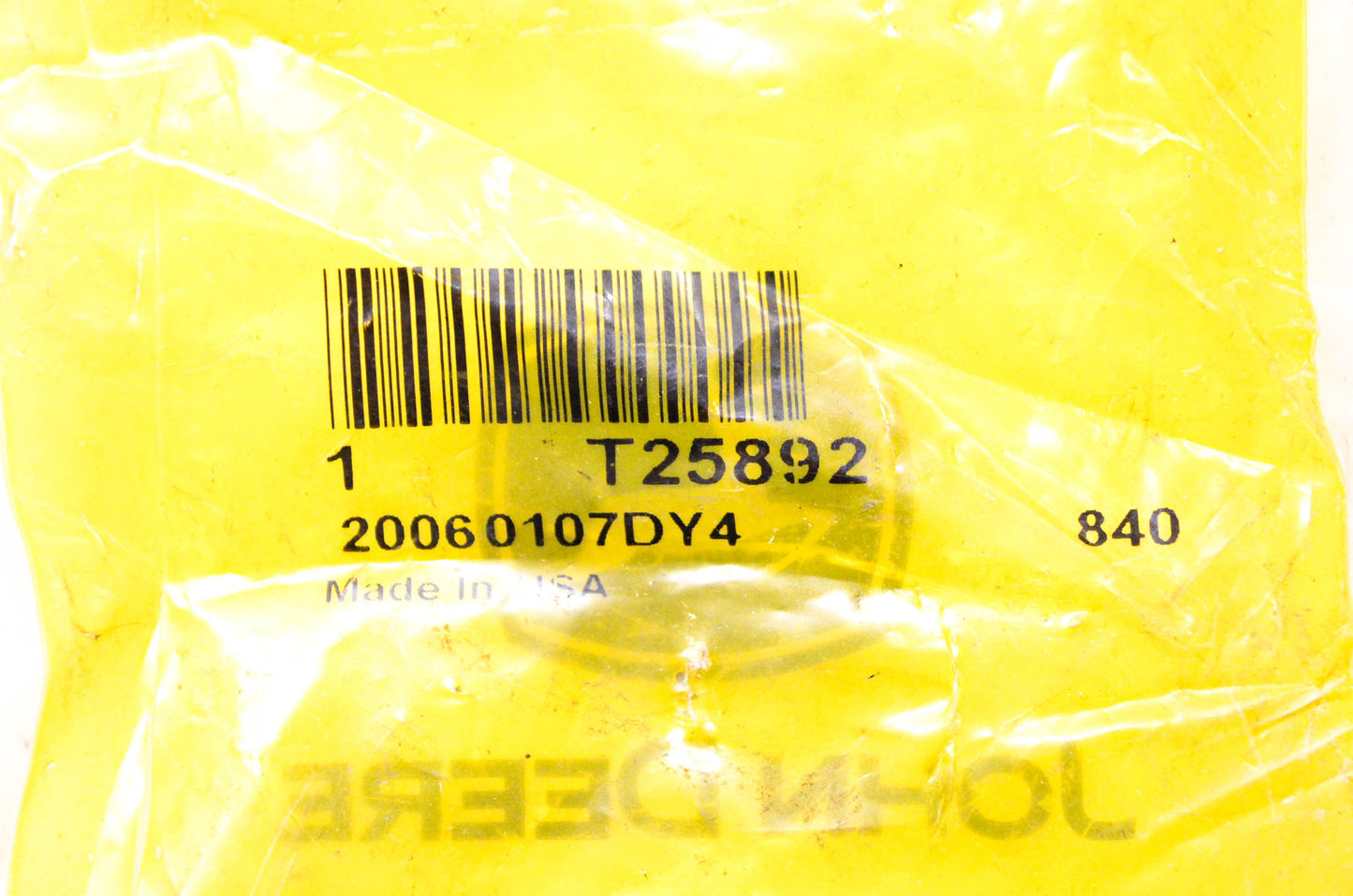 New OEM John Deere T25892 Round Retainer NOS