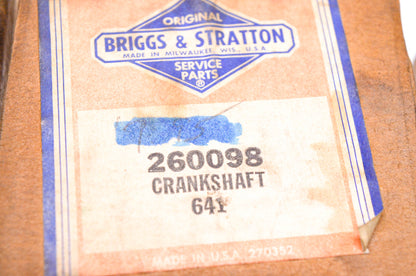 OEM Briggs & Stratton 260098 Crankshaft