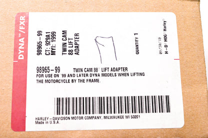 New OEM Harley-Davidson 98965-99 Twin Cam Lift Adapter NOS