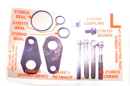 Concentric 2300859 Spring Retainer Seal Coupling Screws NOS