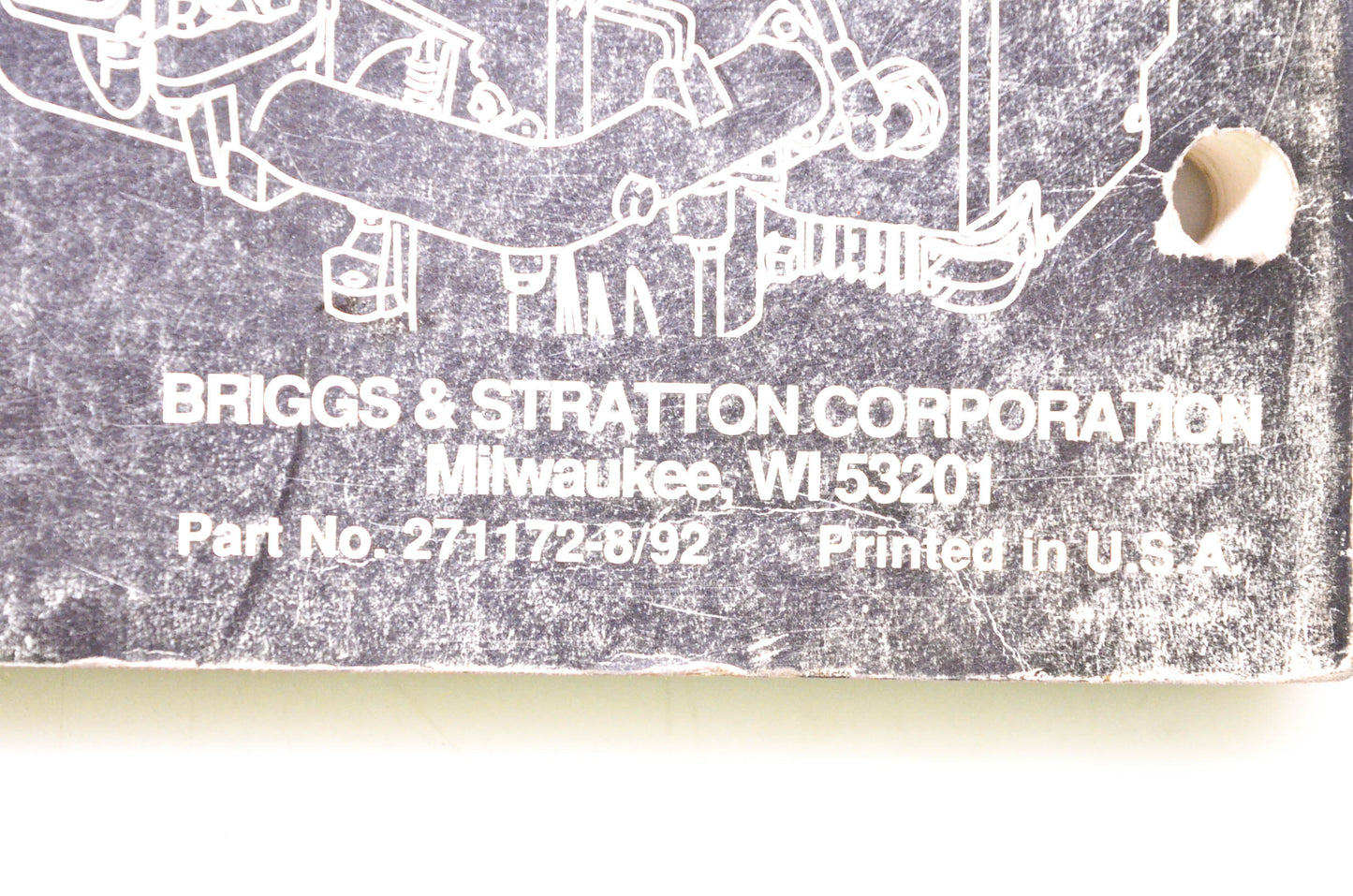 OEM Briggs & Stratton 271172-8 Repair Manual For 4-Cycle Twin Cylinder L Head Engines