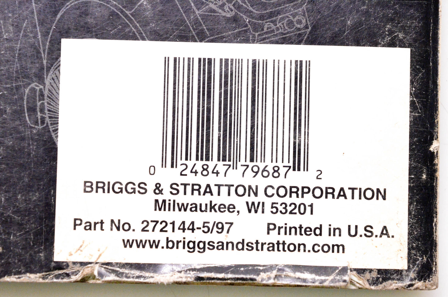 OEM Briggs & Stratton 272144-5 Vanguard Repair Manual For Vanguard V-Twin Overhead Valve