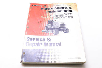 Simplicity Manufacturing 500-3820-00-PR-SMAN Prestige, Conquest, & Broadmoor Series Service & Repair Manual