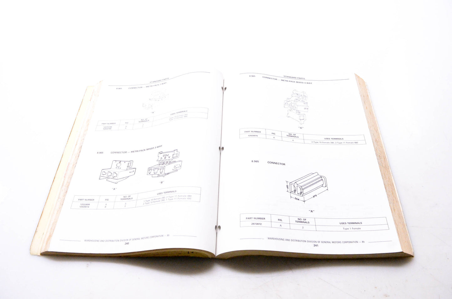 General Motors Corporation 89 Standard Parts Catalog April 1986