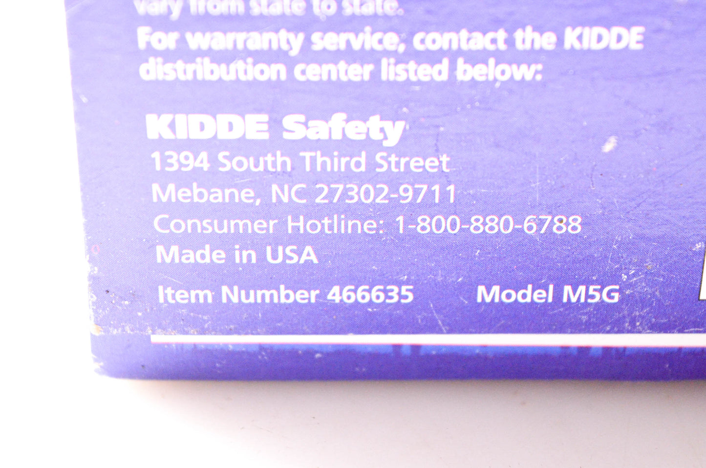 Kidde Mariner 466635 Fire Extinguisher NOS