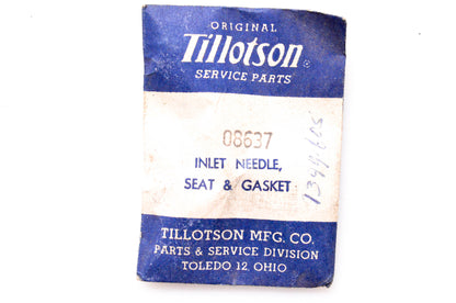 Tillotson 1399-605, 08637 Inlet Needle Seat & Gasket NOS