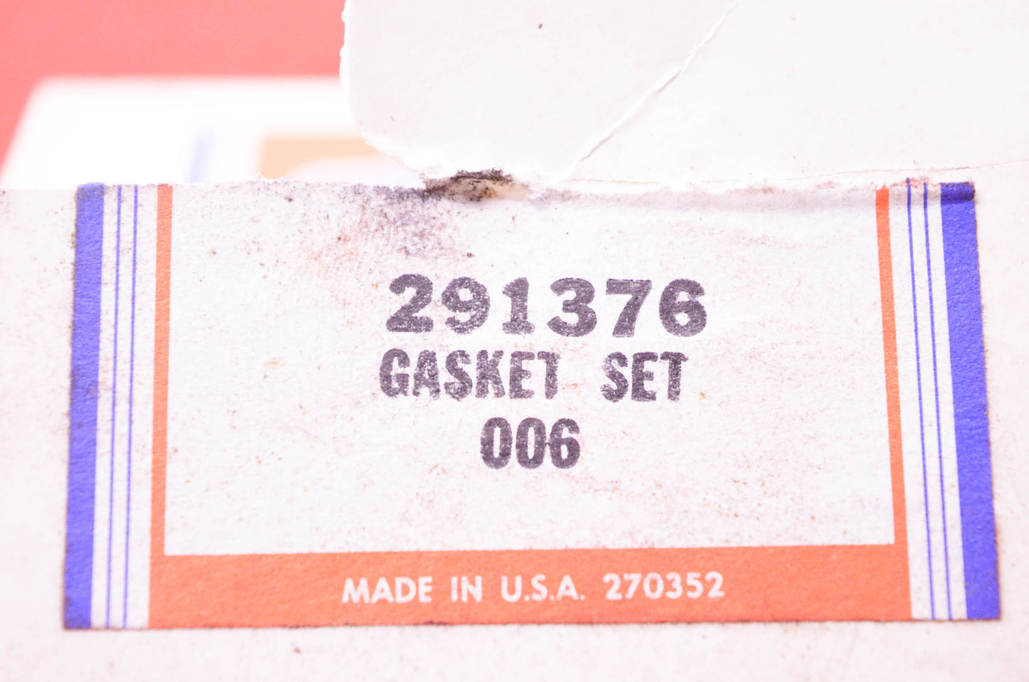 New OEM Briggs & Stratton 291376 Gasket Kit NOS