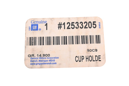 General Motors 12533205 Front Armrest Cupholder Assembly NOS