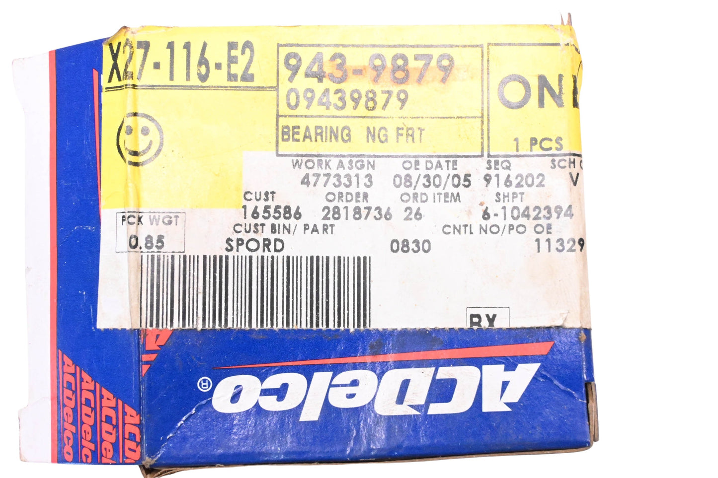 ACDelco 9439879 Front Differential Drive Pinion Bearing Assembly NOS