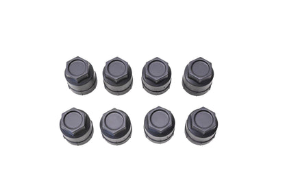 General Motors 10028614 Black Wheel Lug Nut Covers Qty 8 NOS