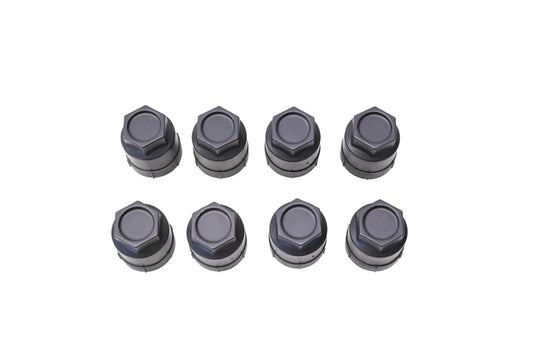 General Motors 10028614 Black Wheel Lug Nut Covers Qty 8 NOS