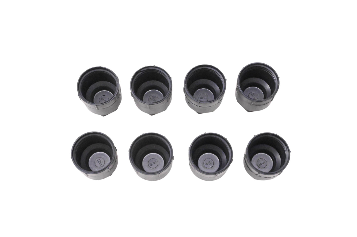 General Motors 10028614 Black Wheel Lug Nut Covers Qty 8 NOS