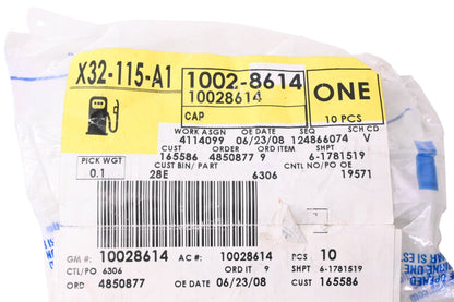 General Motors 10028614 Black Wheel Lug Nut Covers Qty 8 NOS