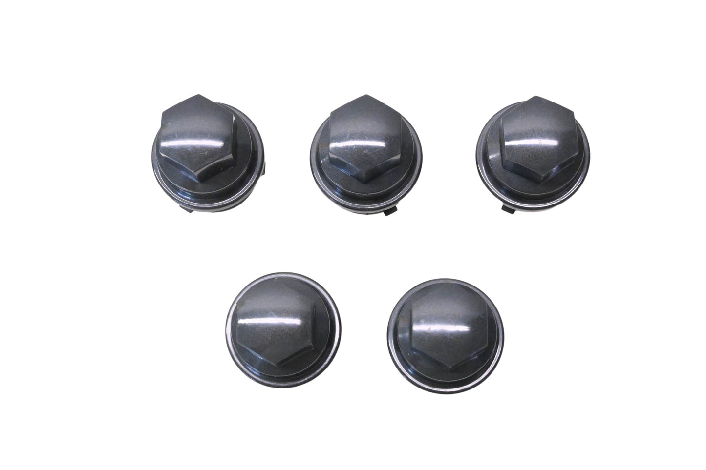 General Motors 9593233 Grey Wheel Lug Nut Covers Qty 5 NOS