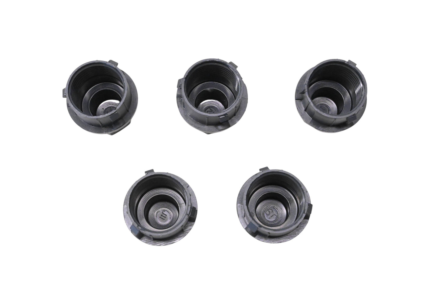 General Motors 9593233 Grey Wheel Lug Nut Covers Qty 5 NOS