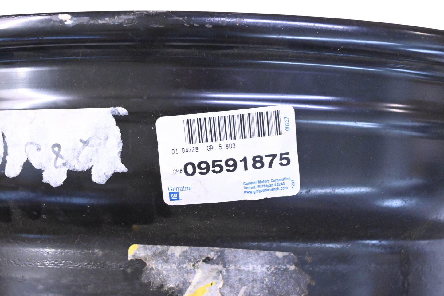 General Motors 9591875 15" Black Steel Wheel Rim NOS