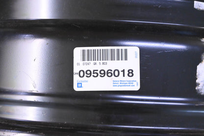 General Motors 9596018 17" Black Steel Wheel Rim NOS