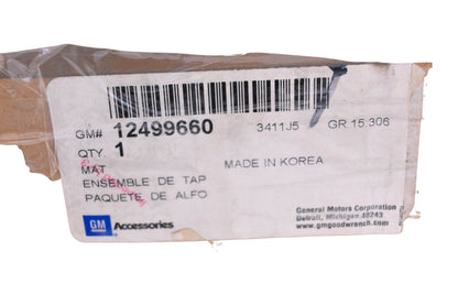 General Motors 12499660 Grey Rear Cargo Area Carpet Mat NOS
