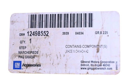 General Motors 12498552 Running Board Step Kit NOS