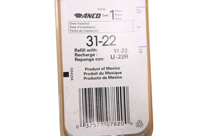 Anco 31-22 22" Windshield Wiper Assembly NOS