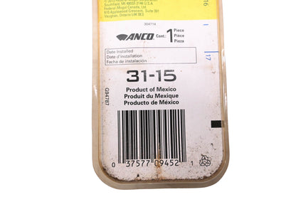 Anco 31-15 15" Windshield Wiper Assembly NOS