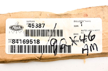 Mack 84169518, 9QX46AM, 45387 Hood Latch NOS
