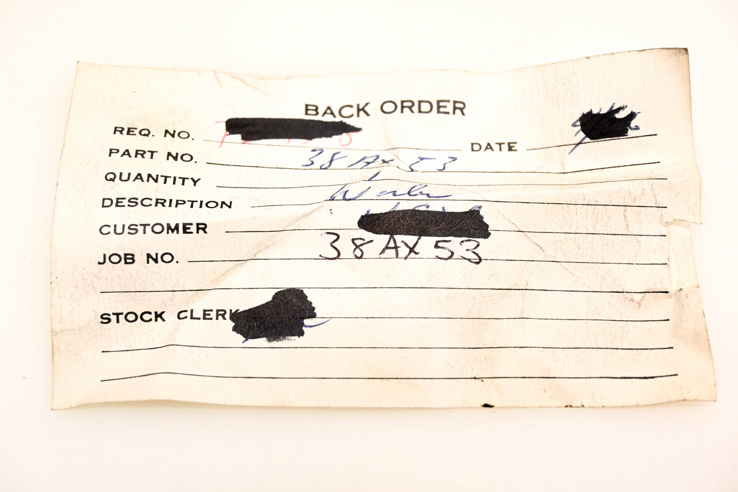 Mack 38AX53 Washer NOS