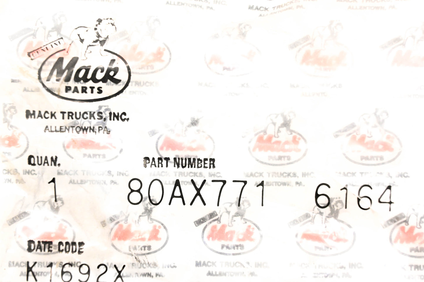 Mack 80AX771 Bearing Sleeve NOS