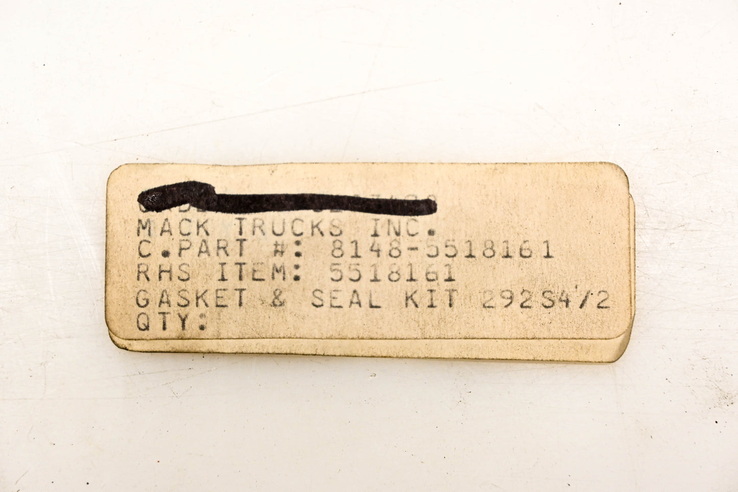 Mack 8148-5518161 Gasket & Seal NOS
