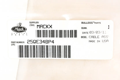 Mack 25QE34BP4 Air Resevoir Cable NOS