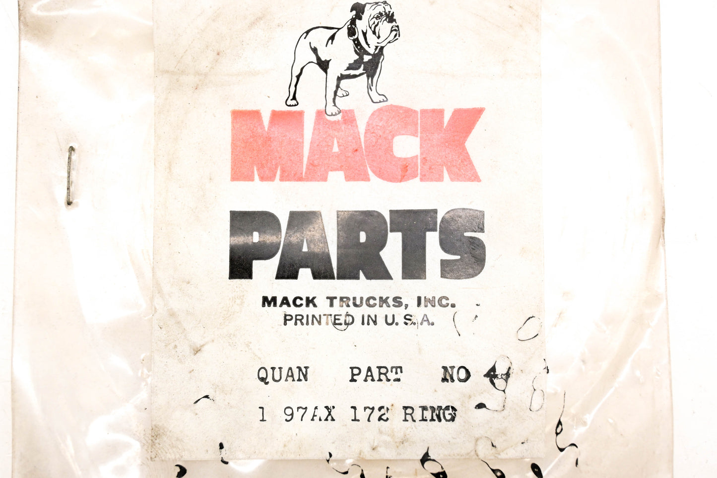 Mack 97AX172 Snap Ring NOS