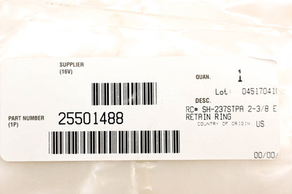 Mack 25501488 Retaining Ring NOS