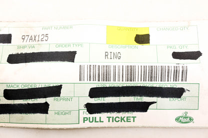 Mack 97AX125 Retaining Ring NOS