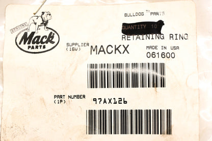 Mack 97AX126 Retaining Ring NOS